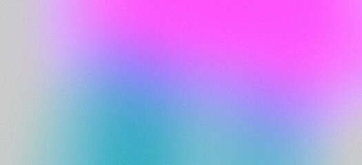 Fototapeta premium Abstract grainy gradient background with soft noise texture in purple blue pink tones for modern design