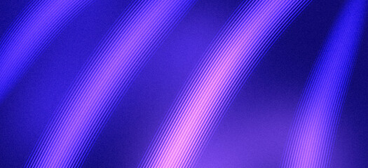 Abstract Grainy Curved Wave Background with Soft Blur, Blue Cyan Purple Neon Line Pattern Banner Header Backdrop