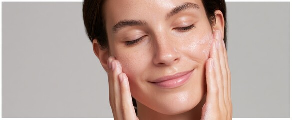Experience gentle cleansing and moisturizing steps like a refreshing rain for healthy skin maintenance