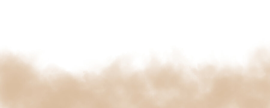 Transparent color fog overlay, earthy brown smoke effect texture element for winter backgrounds