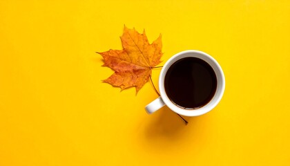 Autumn Coffee Break - A Warm Drink and Fall Foliage.