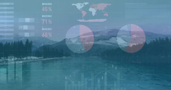 On fadein gauge fading charts sliding percentages popping maps animating lake visualizing trends