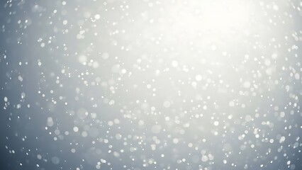 Fototapeta premium Snow falling on gray background with white light snowflakes falling snow 1