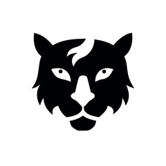 Fototapeta premium Creative Tiger Face Design Combined with Bird Face Concept On white Background Vector illustration