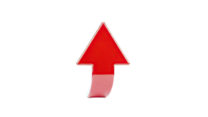 Red Arrow Pointing Upwards