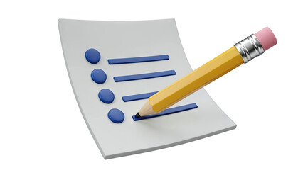 Checklist with Pencil