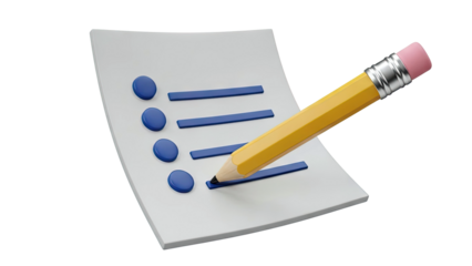 Checklist with Pencil