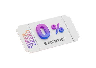 Zero Percent Interest Financing Offer Six Month Ticket Discount Coupon