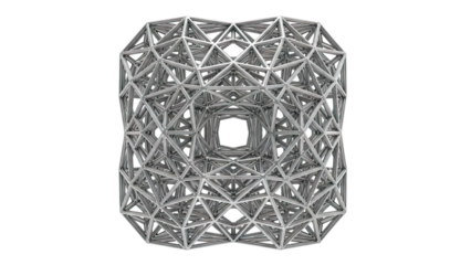 Geometric metal lattice structure