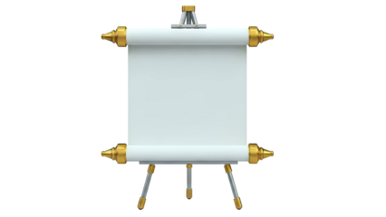 Empty Scroll on Golden Easel