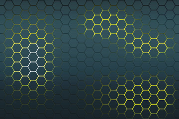 Abstract hexagon pattern background. Party and disco design elements.