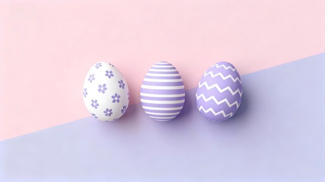 Easter banner design with decorative eggs for website headers and promotional materials.