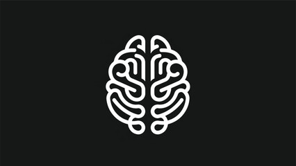 Brain illustration representing intelligence, thought, and cognitive processes in a creative design.