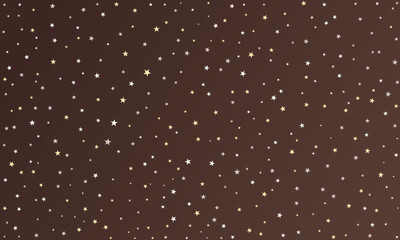 Abstract starry night sky background set. Dark space texture with colorful gradients and scattered stars or confetti dots in blue, purple, red, and gold for galaxy, cosmos, or festive wallpaper design