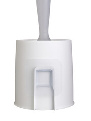 Obraz premium Adhesive Mounted Plastic Toilet Brush Holder with Modern Design, detail – Back View
