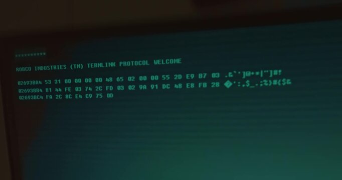 Computer data in hexadecimal format