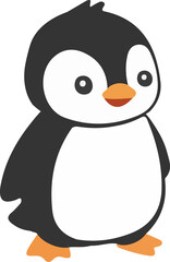 Obraz premium Happy Little Penguin Cartoon 