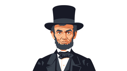 Portrait of a man dressed in a vintage formal suit with a top hat and bow tie.