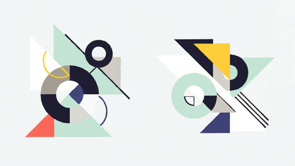 Abstract Geometric Shapes and Forms Design.