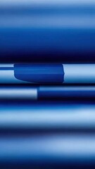 Macro Photography of Abstract Blue Gradient Stripes With Soft Focus and Linear Texture