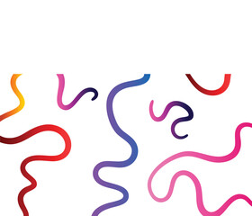 Fototapeta premium Vibrant, curved lines in motion