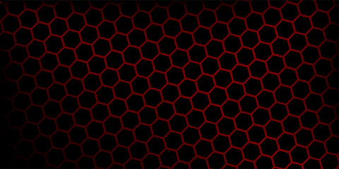 abstract hexagon dark red background.eps 10.