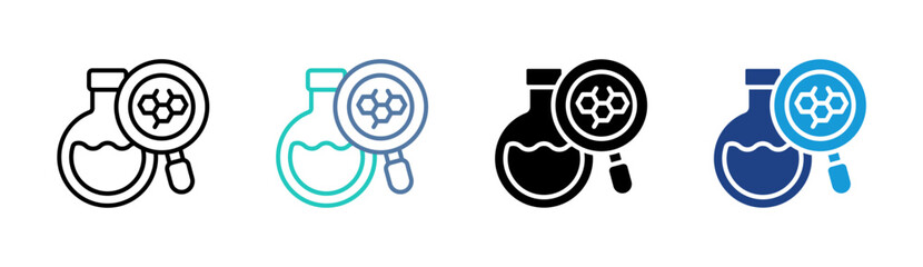 Food Analysis icon set multiple style collection © kang somad