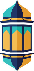 Colorful Ramadan Lantern Vector Illustration &ndash; Islamic Festive Decoration for Eid and Ramadan Kareem Designs