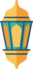 Colorful Ramadan Lantern Vector Illustration for Islamic Holiday and Eid Mubarak Decorations