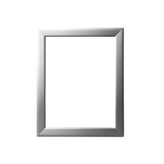 Obraz premium Empty white picture frame with textured edges.
