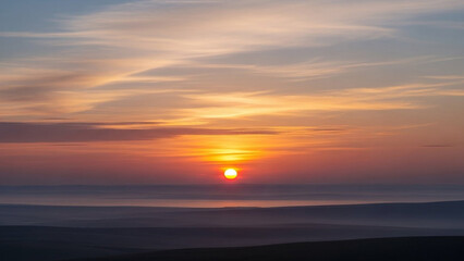 Fototapeta premium sunset over the sea