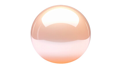 A luminous, bi-colored, translucent sphere against a black background