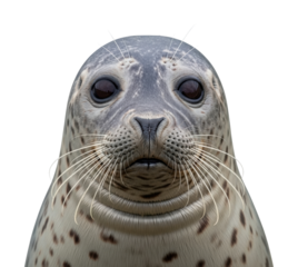 Captivating seal portrait ocean habitat wildlife isolated on transparent background
