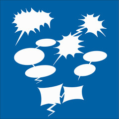 bubble text comic vector illustration