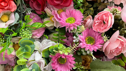 Beautiful Assortment of Colorful Blooming Flowers