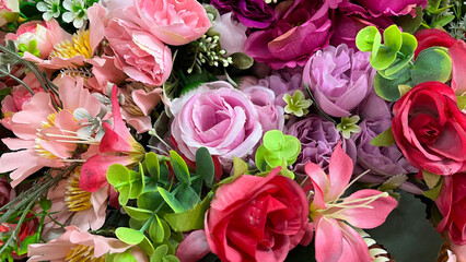 Beautiful Arrangement of Colorful Flowers