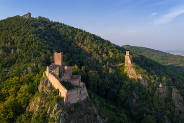 Die drei Burgen St. Ulrich, Giersberg und Haut Ribeaupierre bei Ribeauville