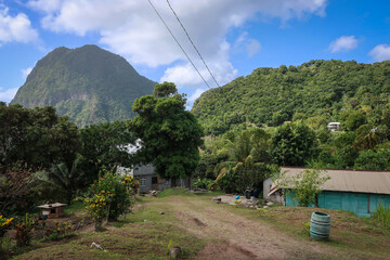 Gros Piton mount view from Tet Paul, Saint Lucia