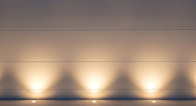 Warm Uplighting on a Textured Wall Creating a Serene and Modern Ambiance.