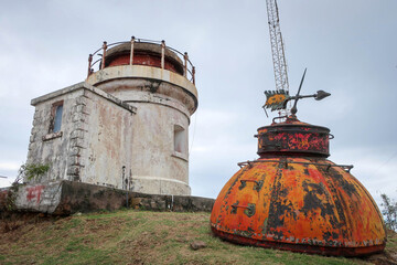 View of lighthouse of Cape Moule-a-Chique in Vieux Fort, Saint Lucia