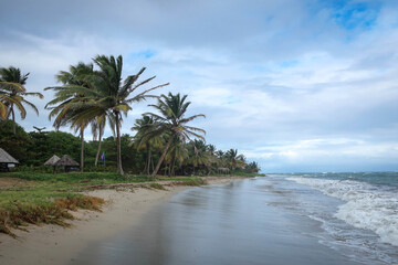 View of Anse Des Sables beach near Vieux Fort, Saint Lucia