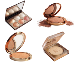 Makeup highlighter palette beauty cosmetics glow set