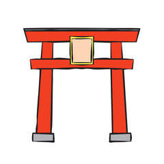 デザイン素材・飾りパーツ　神社の鳥居