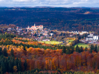 Schlo&szlig; Siegmaringen im Herbst