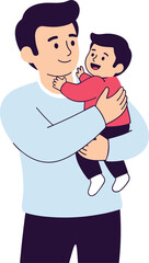 Obraz premium Parents hugging child with love, family bonding moment, tender embrace with affection and care