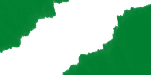 Vibrant green abstract brushstroke edges divide dark black background dynamic diagonal split modern textured digital art