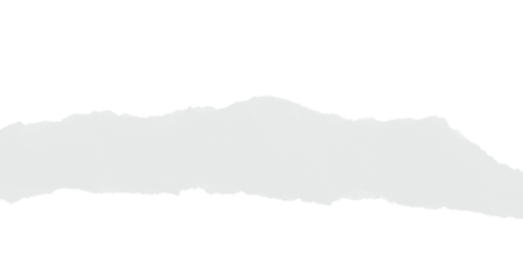 White torn paper isolated on black background for abstract design grunge art borders frames overlay copy space