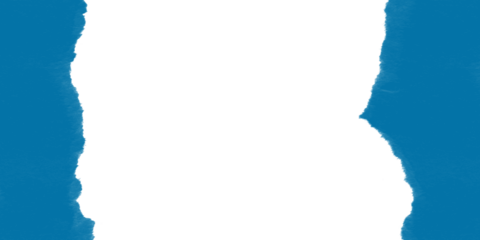 Abstract torn blue paper edges reveal a dark black void Powerful textural contrast grunge design rough border frame