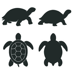 Turtle and Tortoise Silhouettes Collection