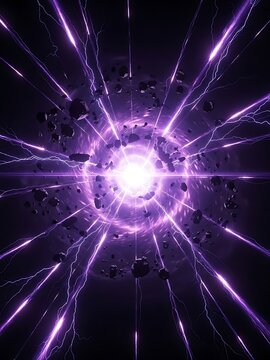 Galactic singularity, cosmic rays and astral boulders forming vortex